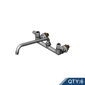 8" WALL MOUNT FAUCET W/ QUARTER-TURN