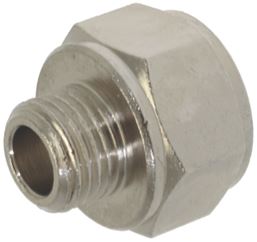 RACCORDO ø 1/4"M-3/8"F NICHELATO