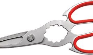 FORBICE CUCINA INOX cm 24 ROSSA"HACCP"