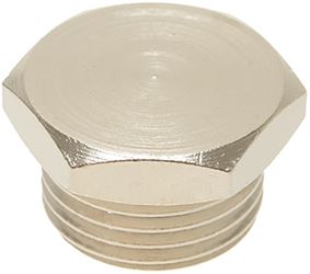 TAPPO ø 1/2"M IN OTTONE NICHELATO