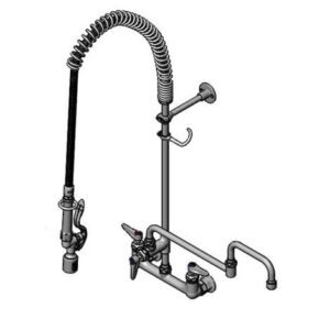 PRE-RINSE: 8" WALL MOUNT, CERAMAS, ADF