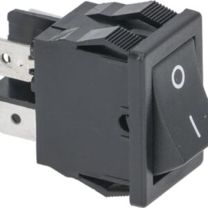 INTERRUTTORE BIPOLARE NERO 16A 250V