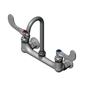 8" DOUBLE PANTRY FAUCET, WALL MOUNT,