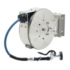 3/8" X 30' ENCLOSED SS REEL W/ SS SWING