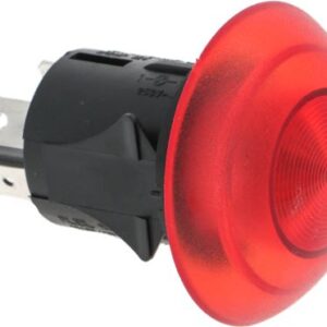 INTERRUTTORE BIPOLARE ROSSO 16A 250V