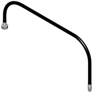 BLACK CONNECTOR HOSE, 3/8"NPT MALE X