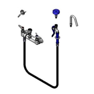 POT & KETTLE FILLER, 8" WALL MOUNT,