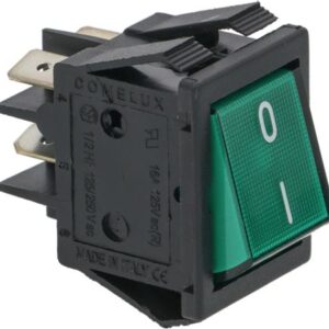 PULSANTE BIPOLARE VERDE 16A 250V