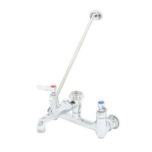 8" SERVICE SINK FAUCET, WALL MOUNT,