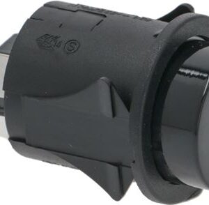 PULSANTE UNIPOLARE NERO 16A 250V