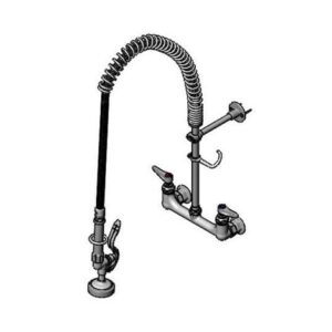 8" WALL MOUNT PRE-RINSE UNIT, 12" RISER,