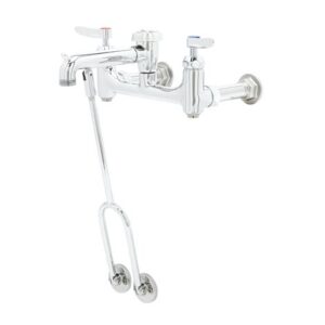 8" SERVICE SINK FAUCET, WALL MOUNT,