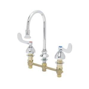 CONCEALED WIDESPREAD FAUCET, 8" CENTERS,