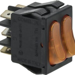 INTERRUTTORE DOPPIO ARANCIO 16A 250V