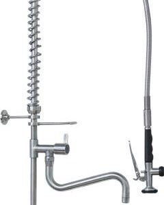 DOCCIA PRELAVAGGIO INOX 1140 mm C/RUB.