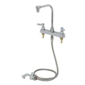 WORKBOARD FAUCET, 8" DECK MOUNT,