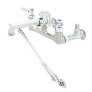 SERVICE SINK FAUCET, WALL MOUNT, 8"