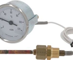 TELETERMOMETRO BIANCO ø 60 mm 0-120°C
