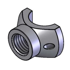 B-0109 BACK CLAMP, CHROME-PLATED ZINC