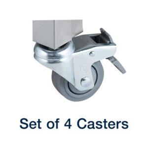 3" DIA. SWIVEL CASTERS (4) (T&S)