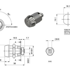 SERRATURA RIELDA MOD. 510 RS1