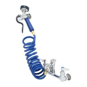 PET GROOMING FAUCET, WALL 8" CENTERS,
