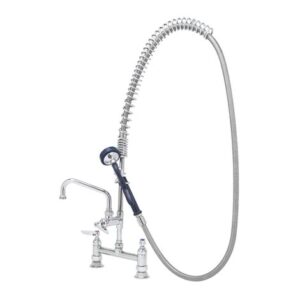 8" C/C DECK MOUNT FAUCET, 1/2" MALE