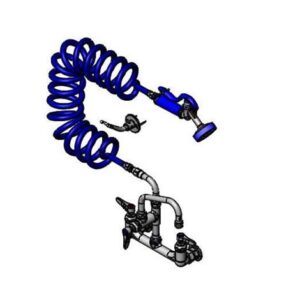 PET GROOMING FAUCET, WALL 8" CENTERS,