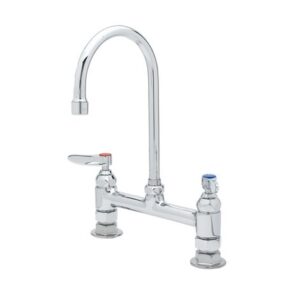 8" C/C DOUBLE PANTRY FAUCET, DECK MOUNT,