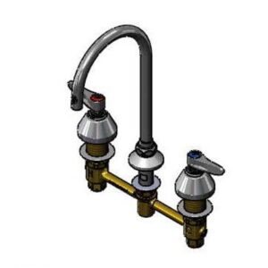 8" MEDICAL FAUCET, XP PLAIN-END