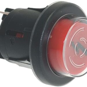 PULSANTE UNIPOLARE ROSSO 16A 250V