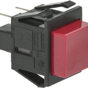 PULSANTE UNIPOLARE ROSSO 16A 250V