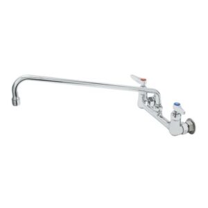 8" WALL MOUNT BASE FAUCET, 18" SWING