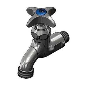 SILL FAUCET, 1/2" NPT MALE INLET, 4-ARM