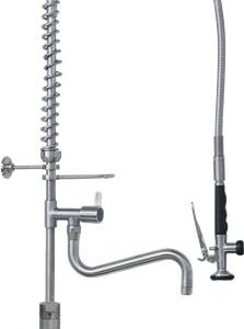 DOCCIA PRELAVAGGIO INOX 1240 mm C/RUB.