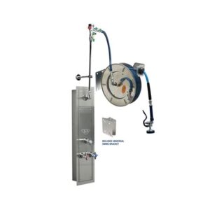 50' STAINLESS STEEL OPEN HOSE REEL W/