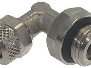 RACCORDO AD ANGOLO 1/4"M ø 6/4 NICHEL