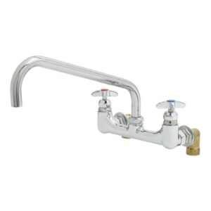 BIG-FLO MIXING FAUCET, 8" WALL MOUNT,