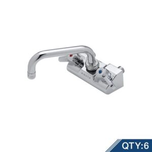 4" WALL MOUNT FAUCET W/ QUARTER-TURN
