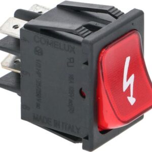 INTERRUTTORE BIPOLARE ROSSO 16A 250V