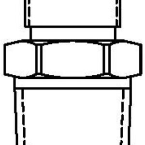 ADAPTER FITTING, 3/8-18NPT-M X 9/16-24UN