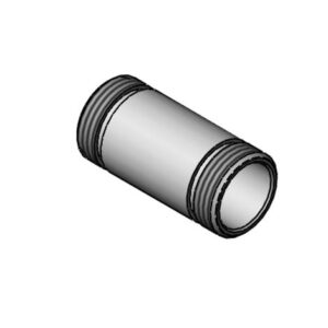 B-0107 SHORT NIPPLE (CHROME-PLATED)