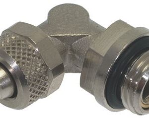 RACCORDO AD ANGOLO 1/4"M ø 8/6 NICHEL