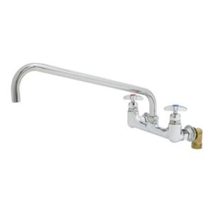 BIG-FLO MIXING FAUCET, WALL MOUNT, 8"