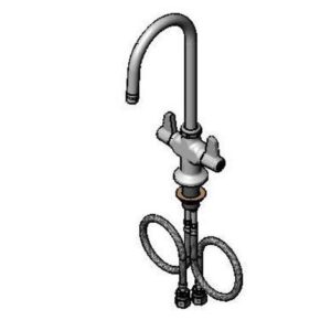 SINGLE HOLE DECK FAUCET, 5-1/2" SWIVEL