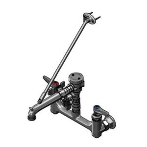 SERVICE SINK FAUCET, 8" WALL MOUNT,