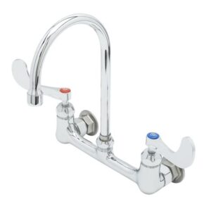 8" WALL MOUNT FAUCET, CERAMAS, 4"
