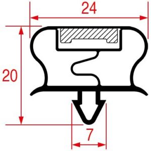 GUARNIZIONE 3 LATI 2190x1260x2190mm