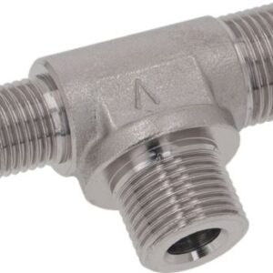 RACCORDO A "T" OTTONE ø 3/8"-3/8"-1/4"