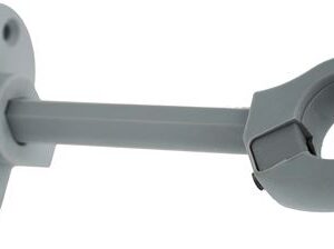 Supporto a muro grigio L 91mm per tubo ø